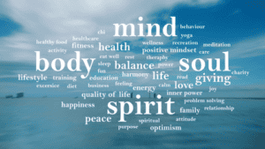 Word cloud for a healthy life